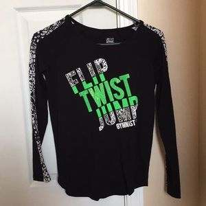 Justice long-sleeve gymnastics tee